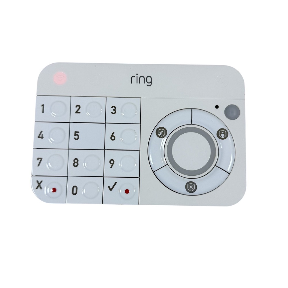 Ring Alarm Keypad 1st Generation White With Wall Bracket Tested Working